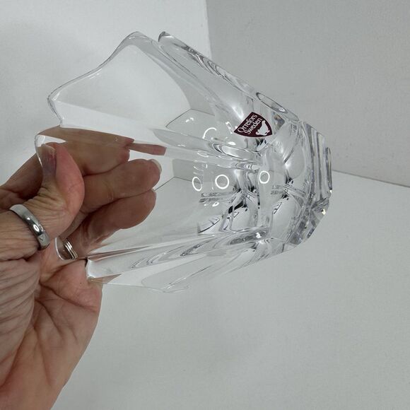 Orrefors Crystal Bowl Orion Bowl Candy Dish Sweden Art Glass Lars Hellsten - Picture 3 of 7